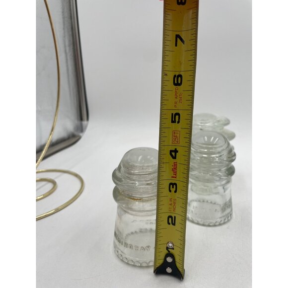 6 Hemingray Insulators antique Made in Usa 4 gray 2 green - Picture 12 of 16